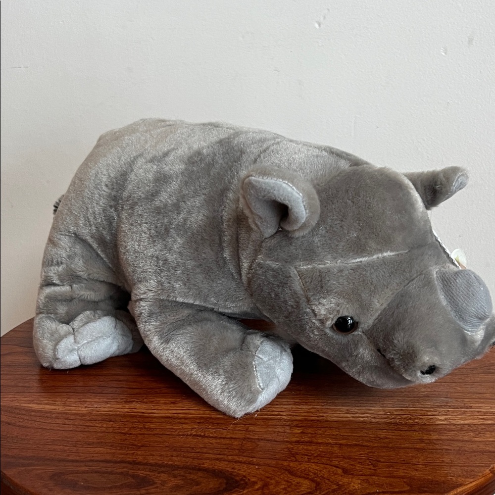 Wild Republic Gray Plush Rhino Toy wild Republic